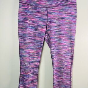 Ideology Pink and Purple Striped Leggings